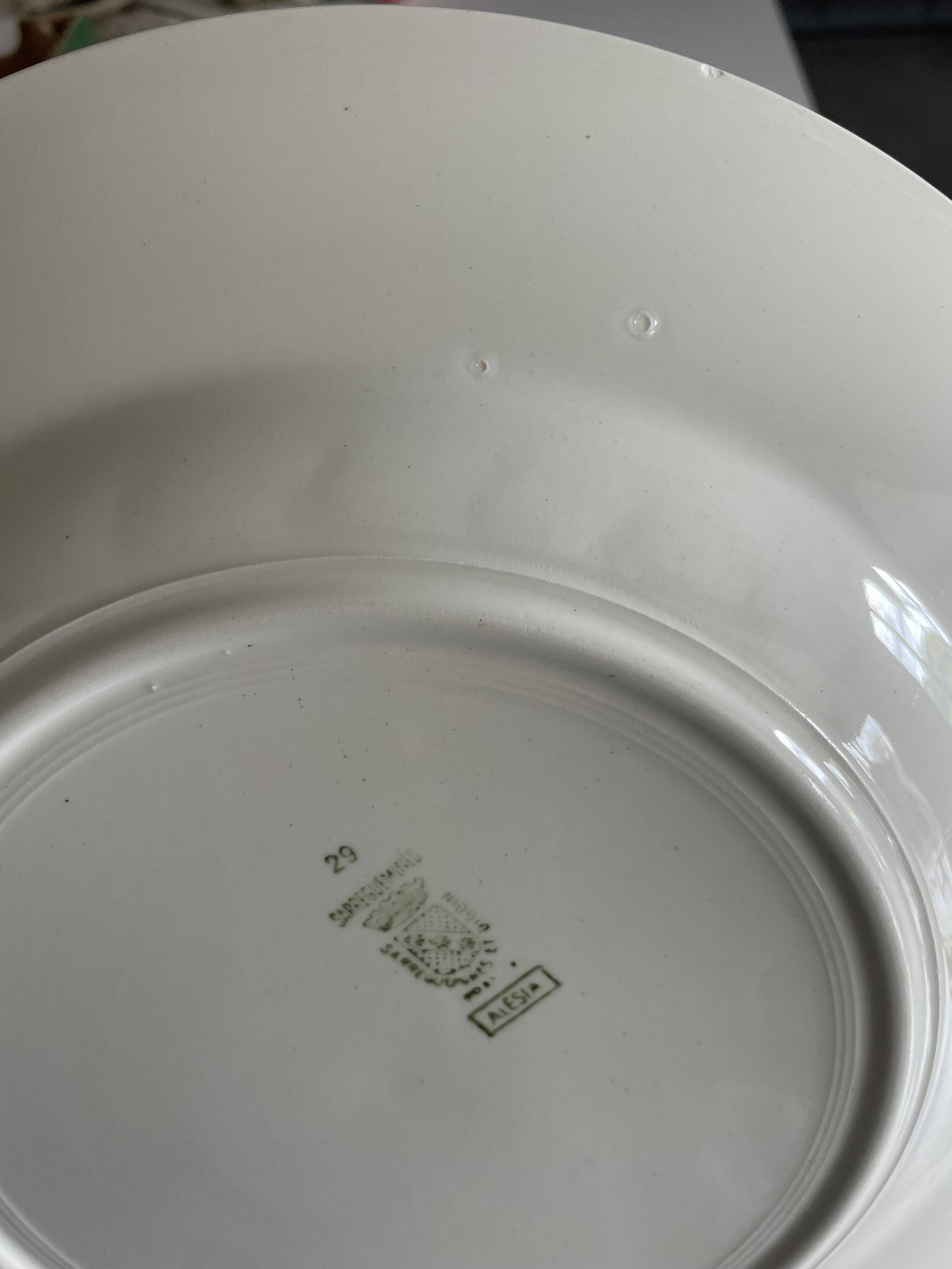 2 large Digoin Sarreguemines Alesia serving dishes