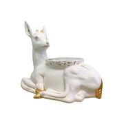 Vintage Italian Antica Athena Deer Faun Ceramic Flower Planter c.1980s