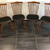 Set of 6 Baumann Menuet chairs, vintage, 1970s