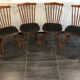 Suite de 6 chaises Baumann Menuet, vintage, années 1970