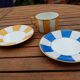 Art Deco tea or lunch cup and saucers