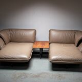 Système de canapé Beam avec table basse Walnut Beam Conçu par Patricia Urquiola pour Cassina