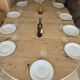 Solid oak farmhouse table with extensions