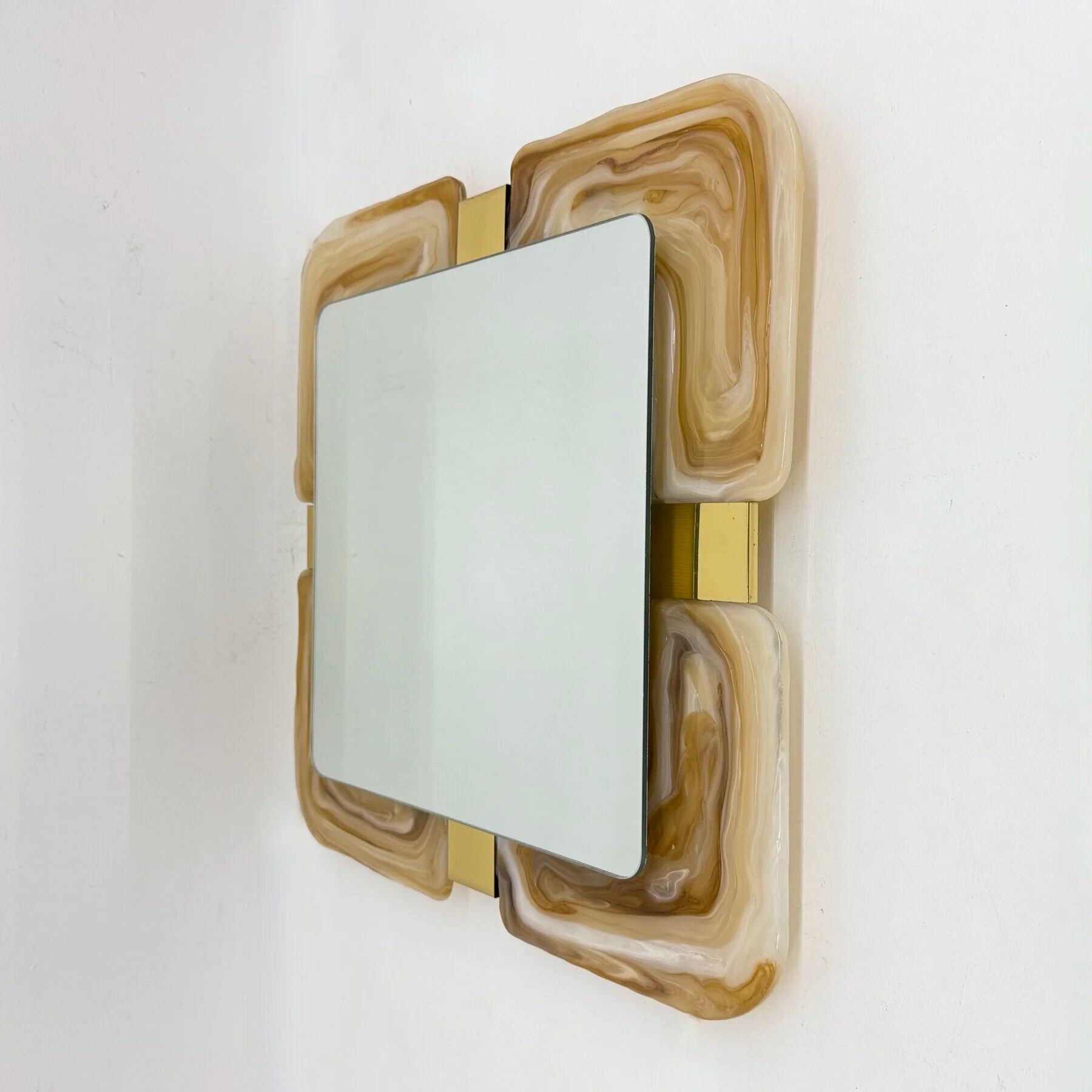 Mid-century Hillebrand lucite mirror, 1970s Germany
