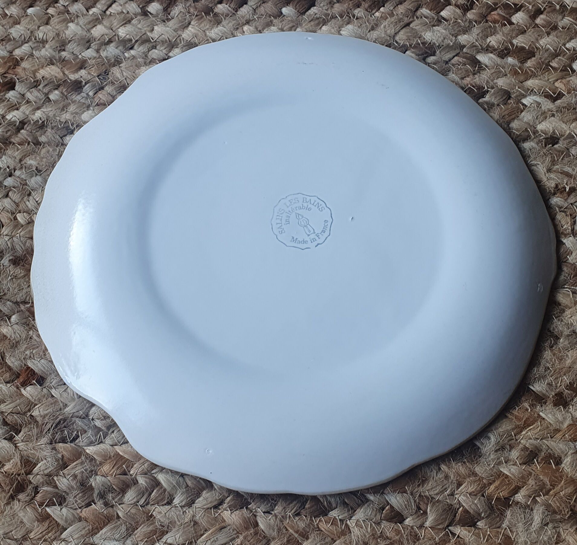 Set of 12 dinner plates and dish