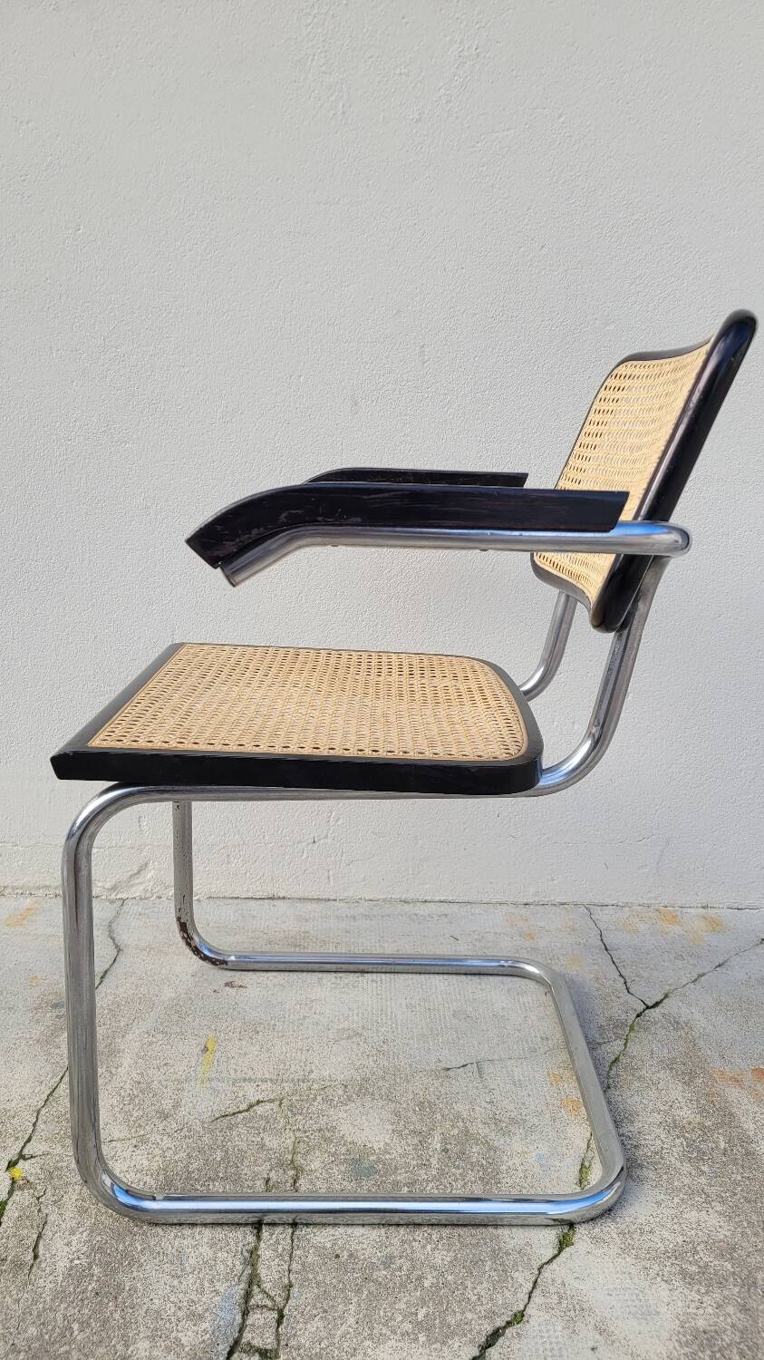 Marcel Breuer armchair model b64 cesca signed Made in Italy