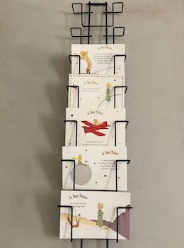 Postcard display, ephemeral decoration