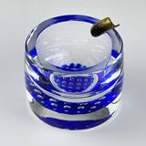Blue Murano glass ashtray, Italy, 1970s