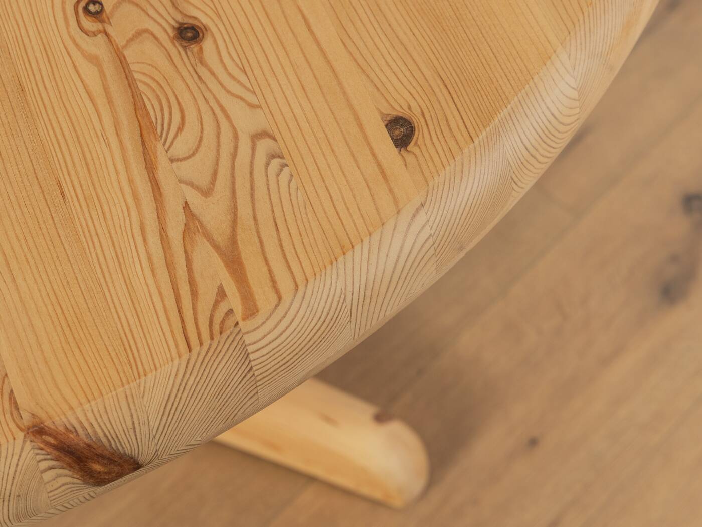 Classic Dining Table from the 1970s, solid pine wood