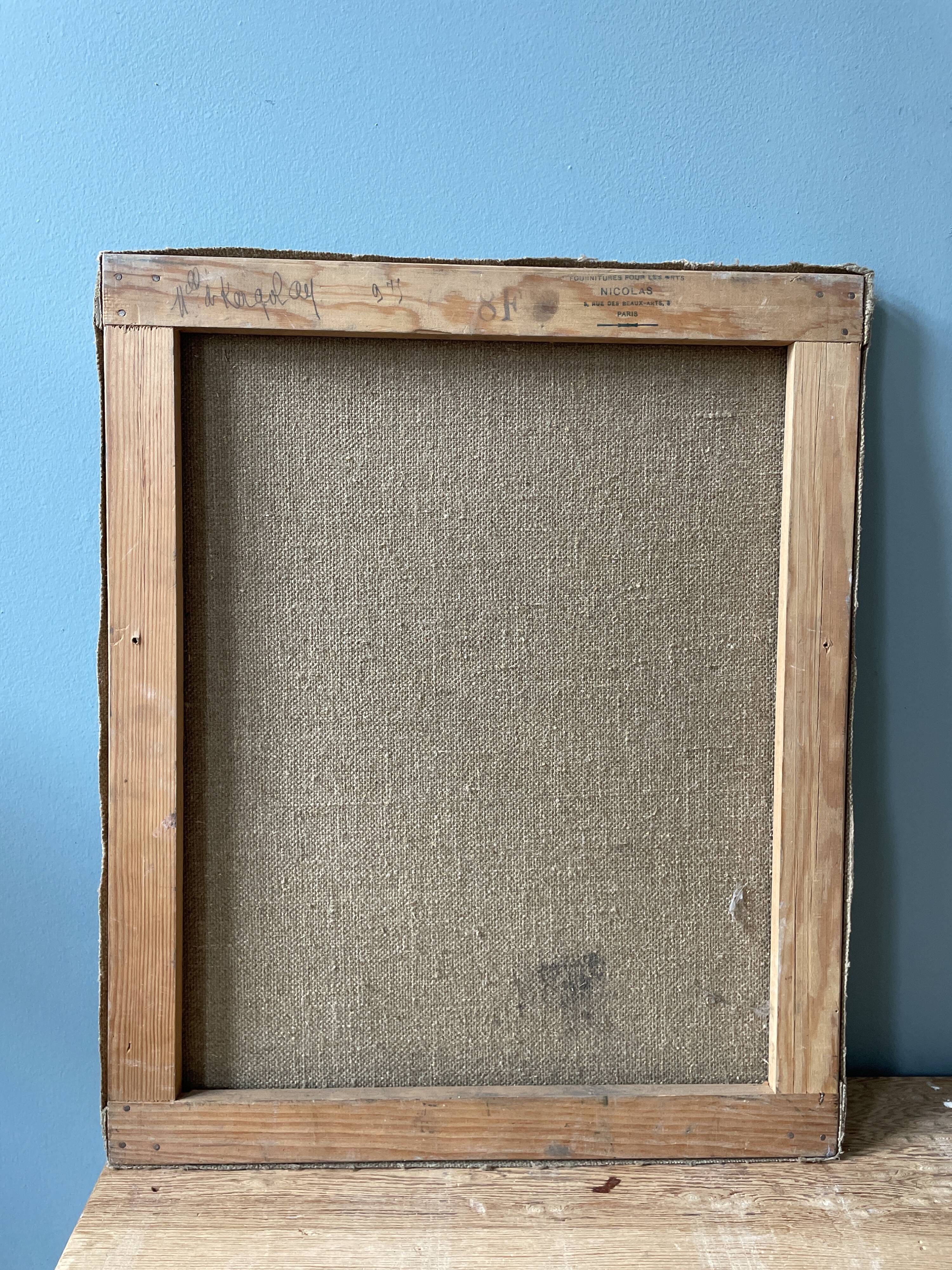 Old portrait painting, circa 1930