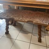 Africanist carved wooden table