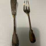 Housewife Ercuis fish cutlery silverware 24 pieces