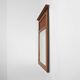 French Art Deco Oak Mirror with Fluted Panel, circa 1930