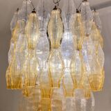 Mid-Century Murano Glass Chandelier "Polyhedr" by Carlo Scarpa for Venini, Italy, 1960s