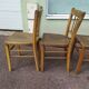 Set of 4 wooden chair bistrot farm