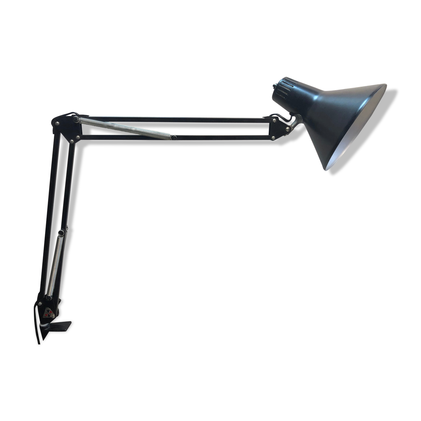 Office lamp architect twist t1 vintage design 70s black matte 2 available