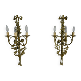 Bronze Wall Sconces, after C. Galle, Napoleon III period – Mid