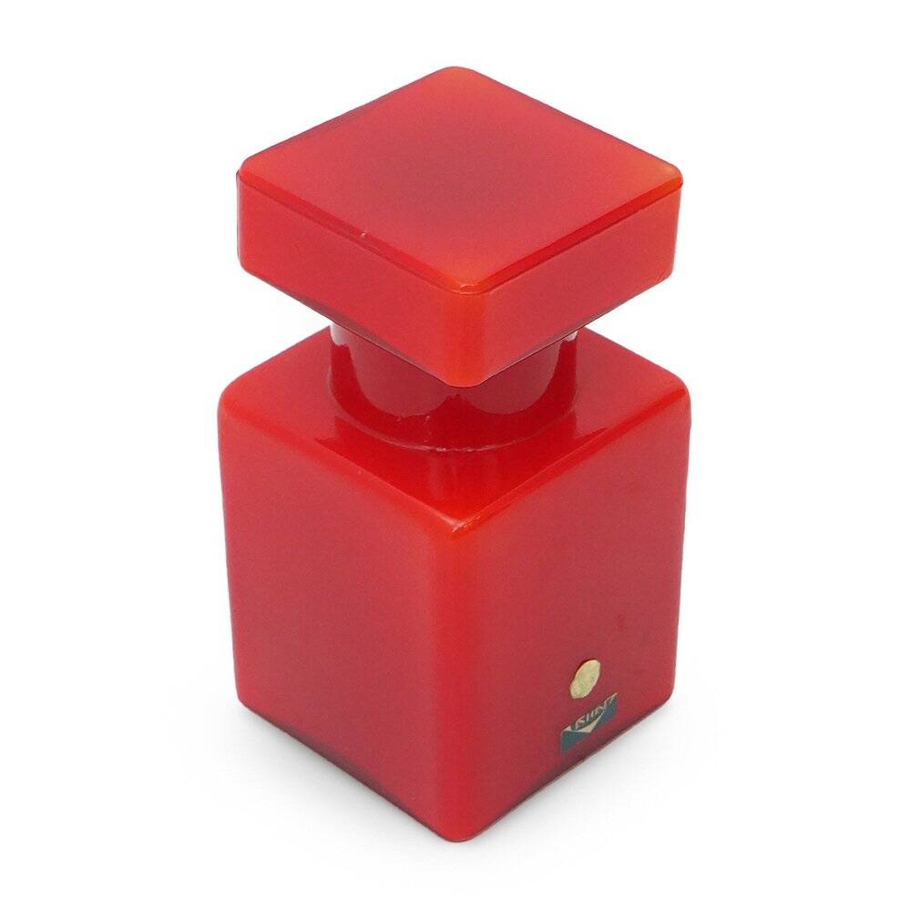 Red glass bottle by Luciano Vistosi for Vistosi, 1960s.