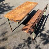 old school desk / 2-seater children's desk / vintage