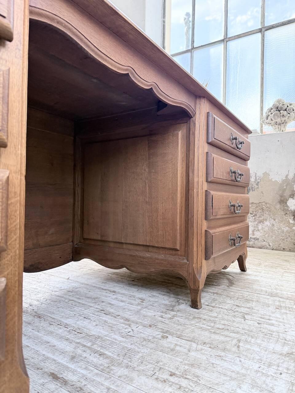 Oak desk or counter 1960