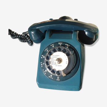 Vintage blue dial phone
