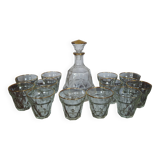 Bvb france regd 1950 glass wine glass and carafe set.