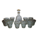 Bvb france regd 1950 glass wine glass and carafe set.