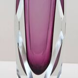 Sommerso vase - Murano blown glass, Italy 1970