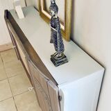 Buffet  bas art déco avec fronton meuble TV console d’entrée