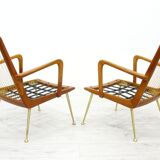 Fauteuils Boomerang par Hans Mitzlaff pour Eugen Schmidt, Allemagne, années 1950
