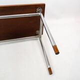 Coffee table in teak and legs in metal, designed by Hans J. Wegner, 1960s