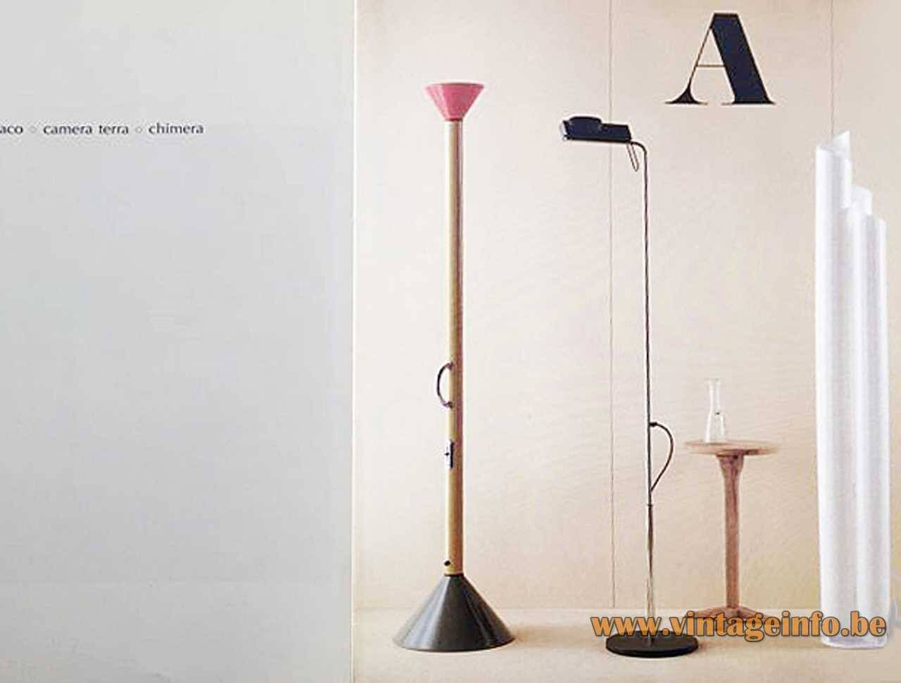 Pair of Camera terra wall lights, Ernesto Gismondi, Artemide 1980