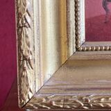 Scène d'Intérieur. Huile Sur Panneau XIXème