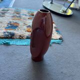 Red designer vase