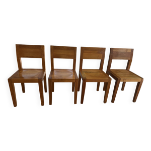 Lot de 4 chaises teck ethnicraft