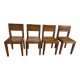 Set of 4 Ethnicraft teak chairs