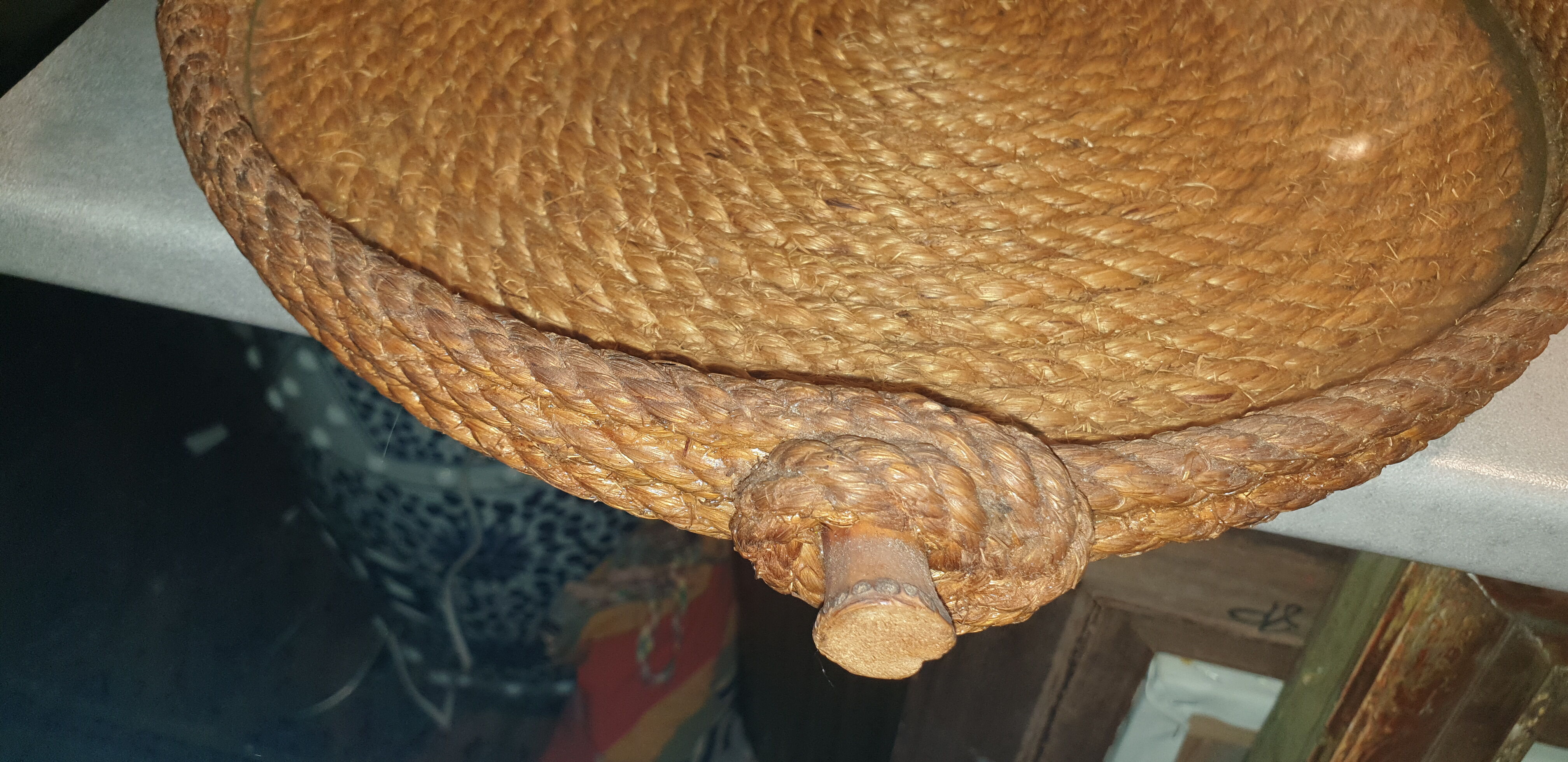 Plateau corde tressé