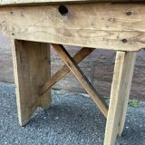 Farmhouse bench made of natural fir 1930s