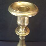 Chiseled gilded metal candlesticks