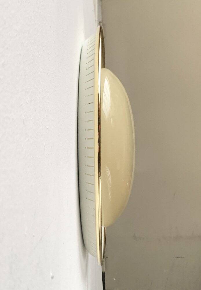 Metal and glass ceiling light in mid-century style, 1960s.