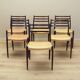 Set of six mahogany chairs, Danish design, 1960s, designer: Niels Otto Møll