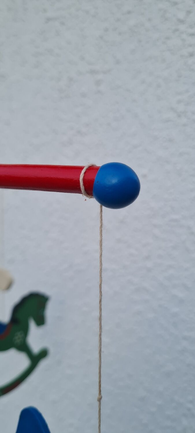 Vintage wooden mobile