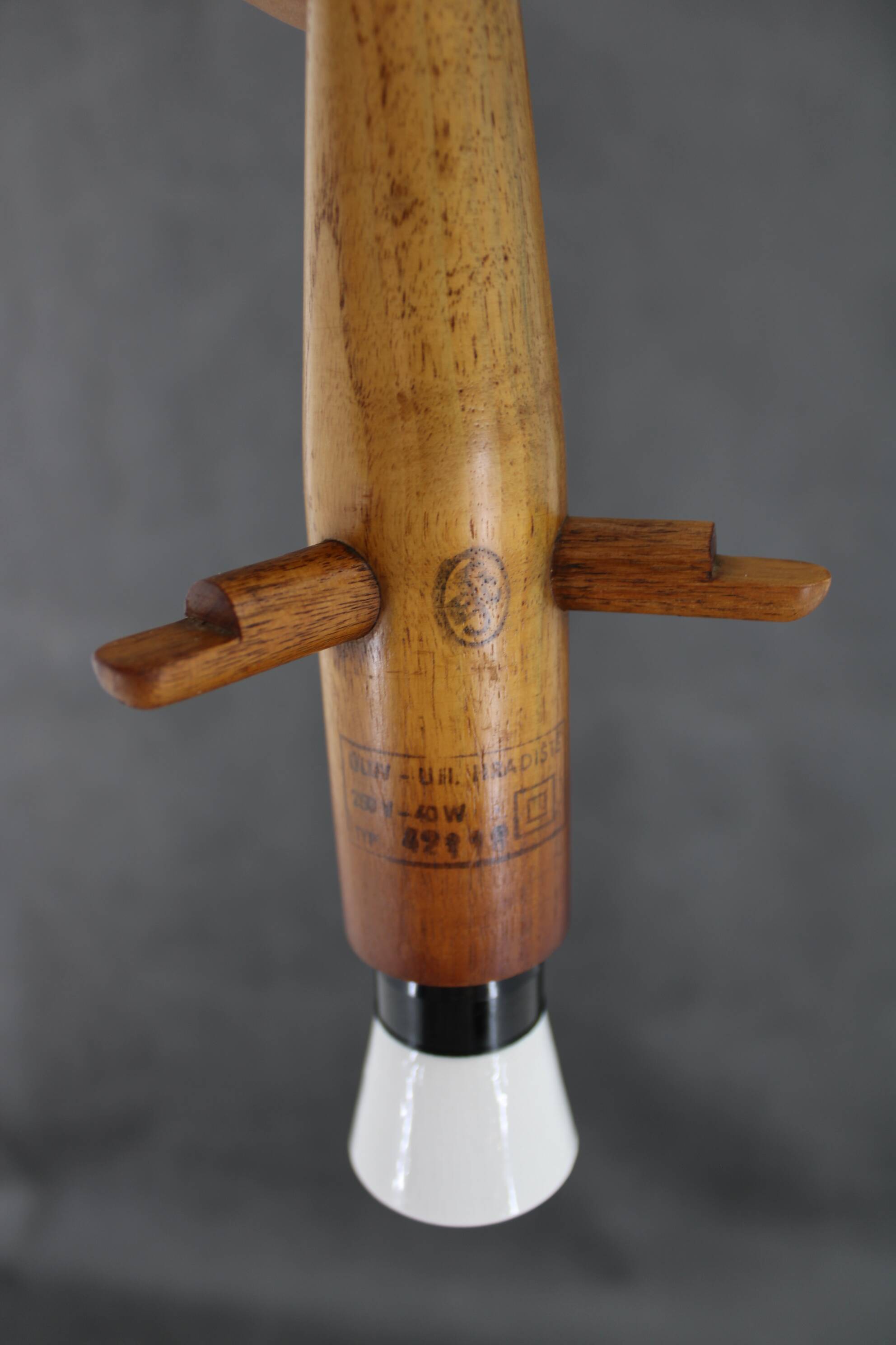 1970s uluv glass pendant, czechoslovakia