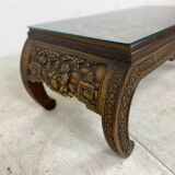 Table basse sculptée à la main Chine années 1930
