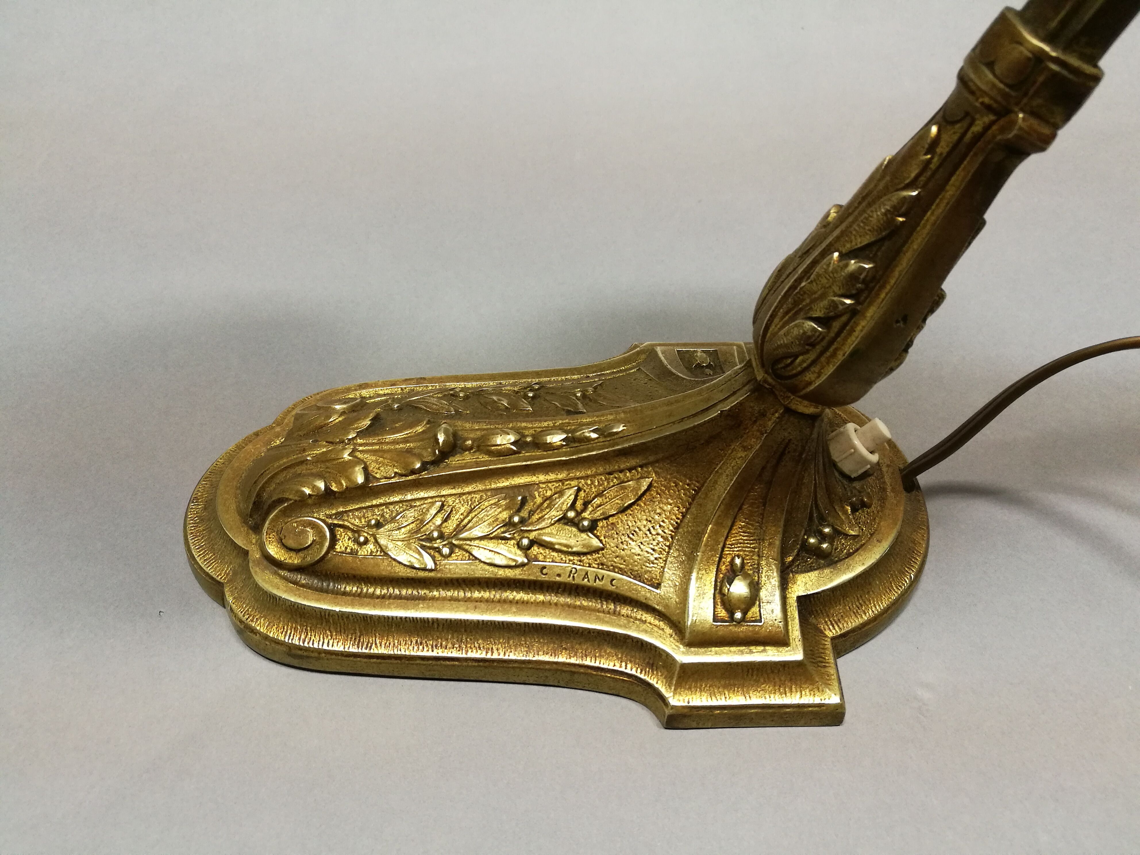 Lampe en bronze art deco 1930 Charles Ranc