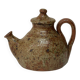 Vintage glazed ceramic sculptural teapot from the 1970s.