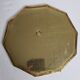 Vintage Moroccan mirror in hammered brass with openwork decoration, 22 cm