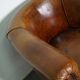 Vintage club chair in cognac leather Netherlands