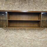 Wall shelf display cabinet library 1970