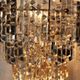 Kinkeldey crystal glass wall light, Austria 1970